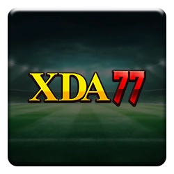 XDA77 Logo with Football field background