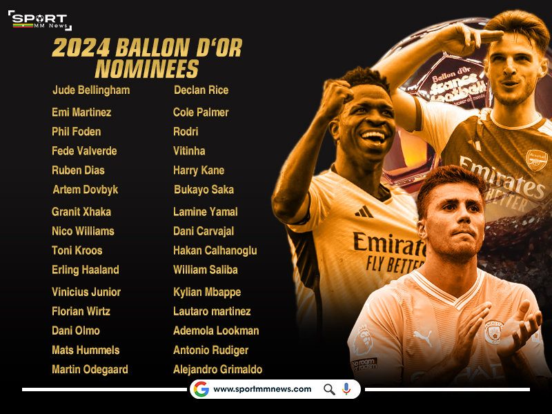 Ballon d'Or 2024 Nominees List