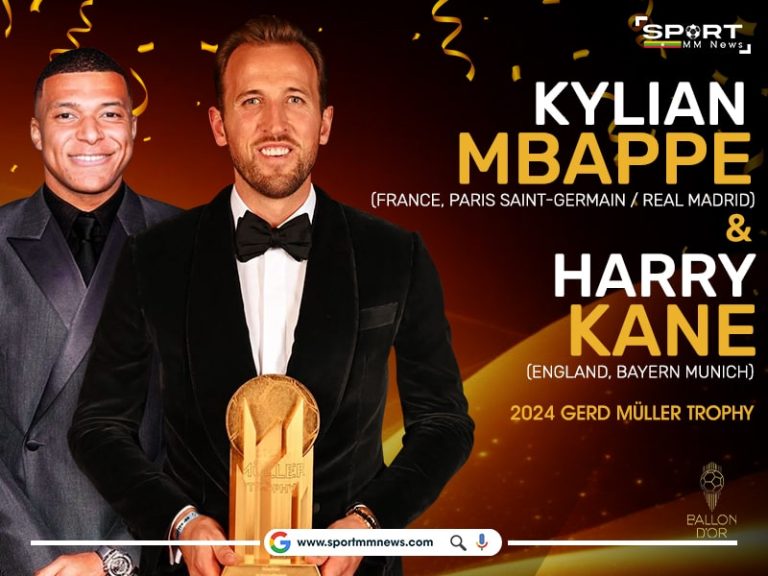 Harry Kane & Kylian Mbappé Gerd Müller Trophy